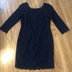 Navy lace dress